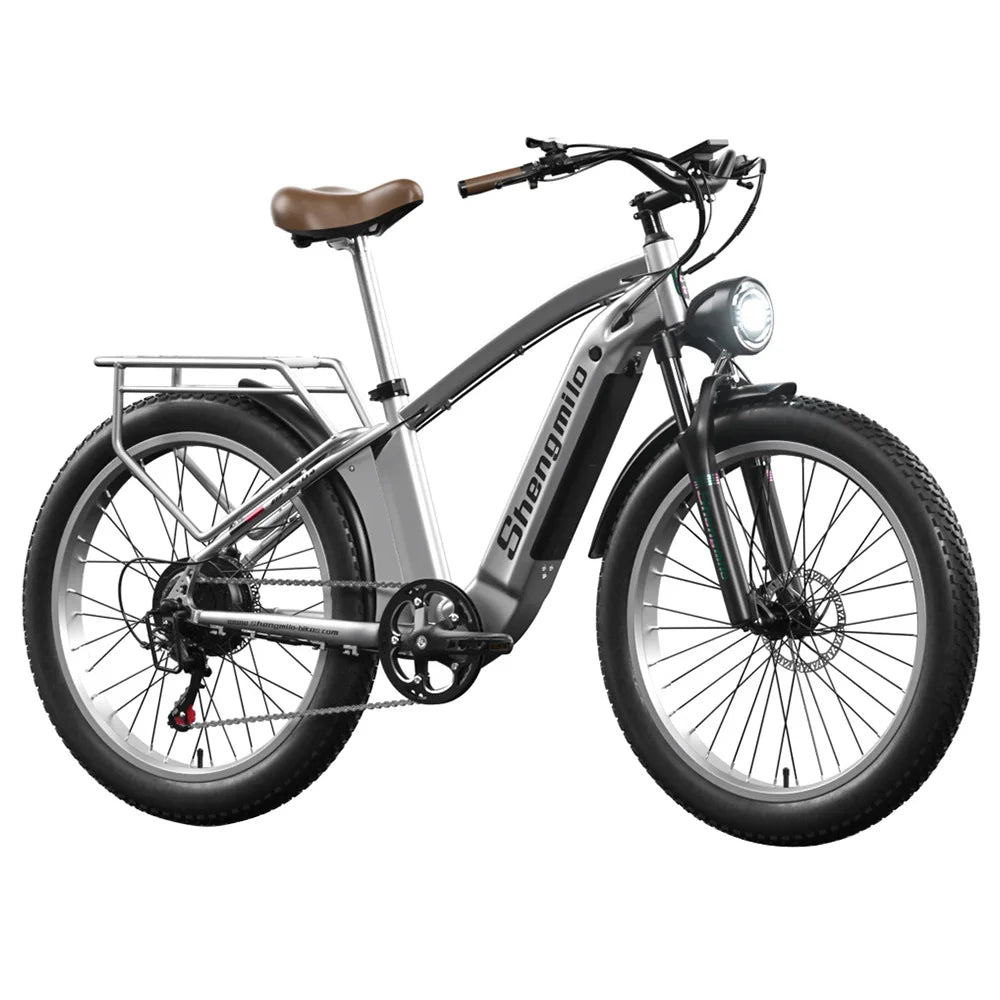 Shengmilo MX04 26*3,0 Zoll Fatbike-Elektromoped mit Bafang 500W Motor, 15Ah Akku und Shimano-Schaltung