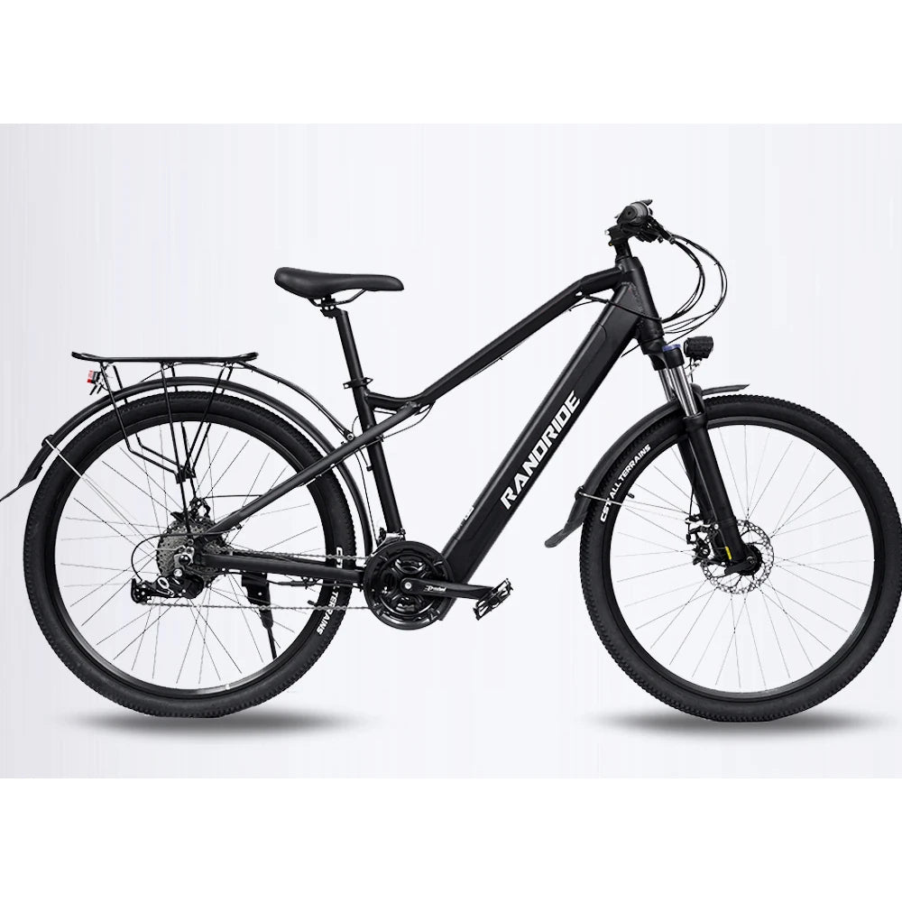 RANDRIDE Y90BL Elektrofahrrad, 500 W Motor 48 V 13,6 Ah Akku, 40 km/h Max-Geschwindigkeit, 90 km Max-Reichweite, 27,5*1,95'' Rei