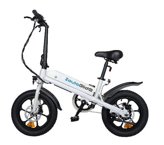 TFSMILEY S5 Electric Folding Bike 16*3.0 Tire Max Speed 25-32km/h 36V 250-500W 7.8ah Dual Disc Brake Front Steel Brushless