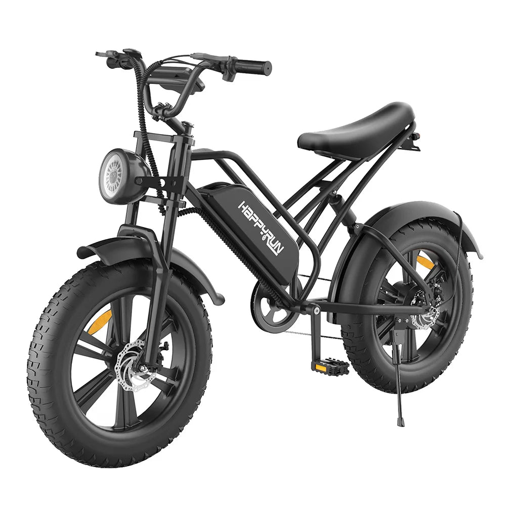 HAPPYRUN HR-G50 Elektrofahrrad 20*4,0 Zoll dicke Reifen 48 V 18 Ah Batterie 750 W Motor 45 Km/h Max-Geschwindigkeit Retro-E-Bike