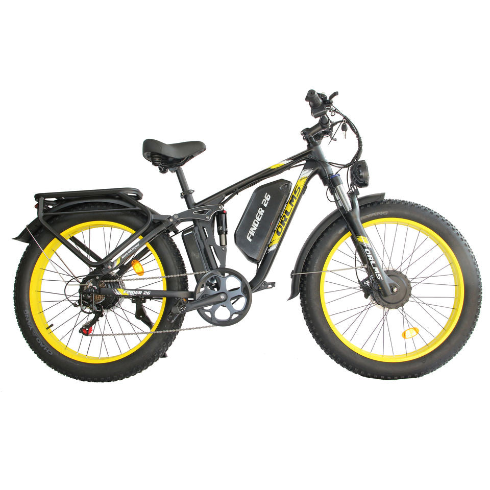 SMLRO Finder 26 V3 Electric Mountain Bike 52V25ah Dual Motor 1000W*2 Maxspeed62km/h 26*4.0 Tire 7Speed Aluminum Alloy Frame