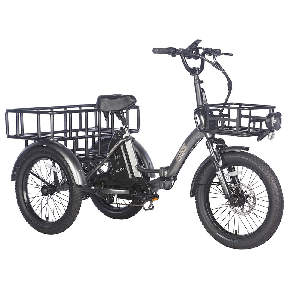 FAFREES F20 Mate 500W Motor Heavy Duty Ebike Electric Cargo Trike 180kg Capacity 110KM Range, Folding Design EU UK CN