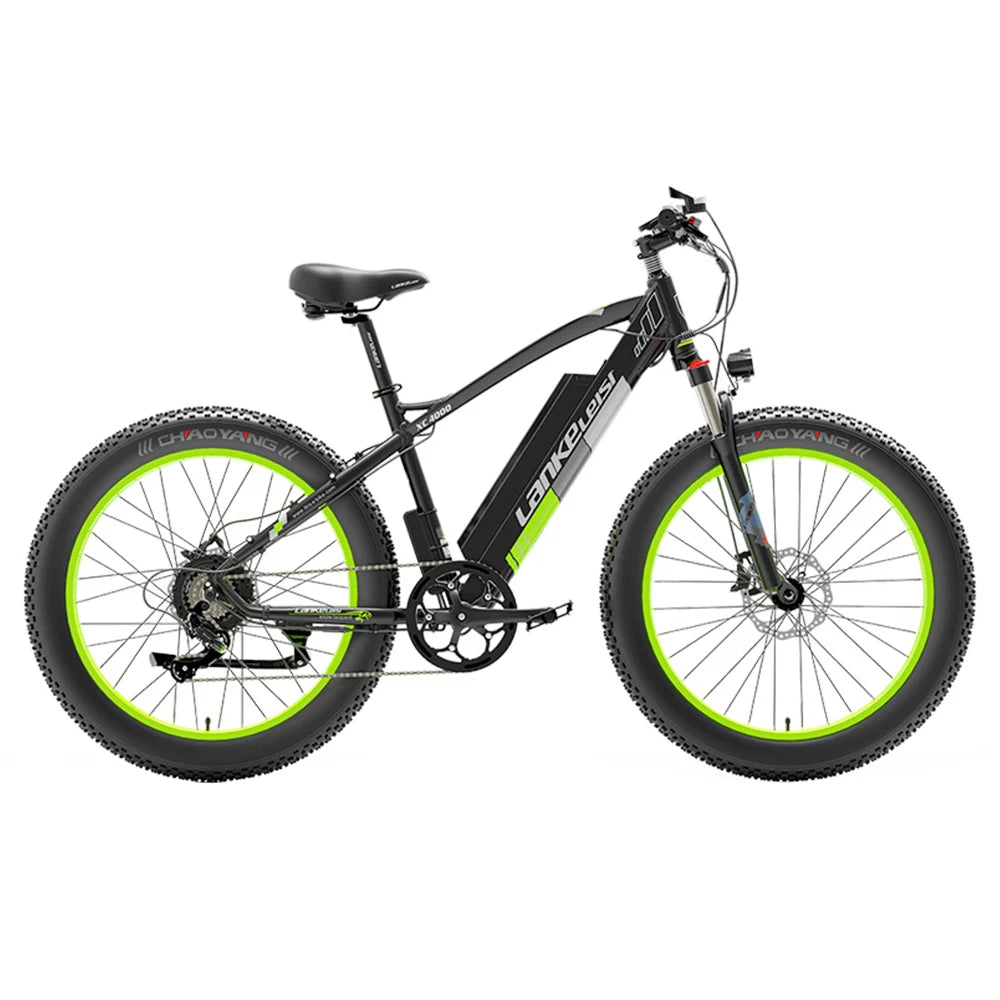 LANKELEISI XC4000 Elektrofahrrad 48 V 1000 W Motor 17,5 Ah Batterie 26 * 4,0 Dicke Reifen