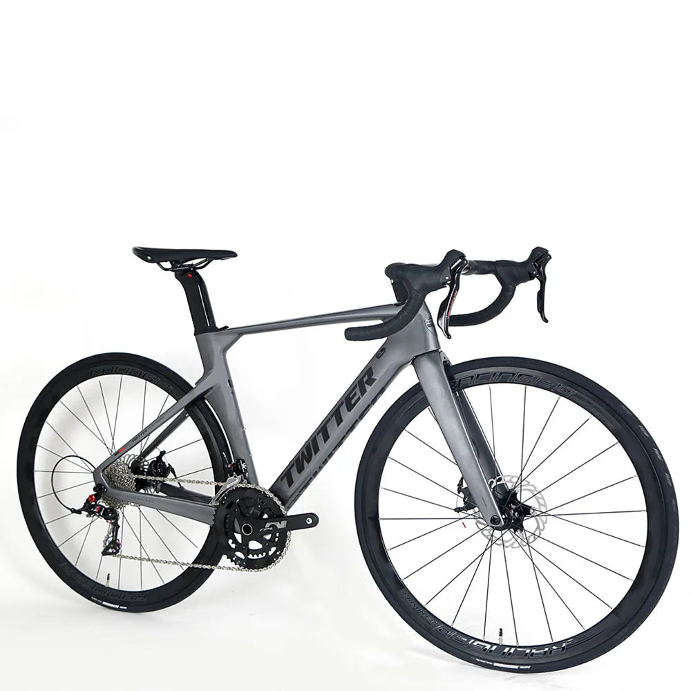 Cheap Carbon Fiber 43.5cm - 56cm Frame Racing Road Bike Bicycle with Disc Brake