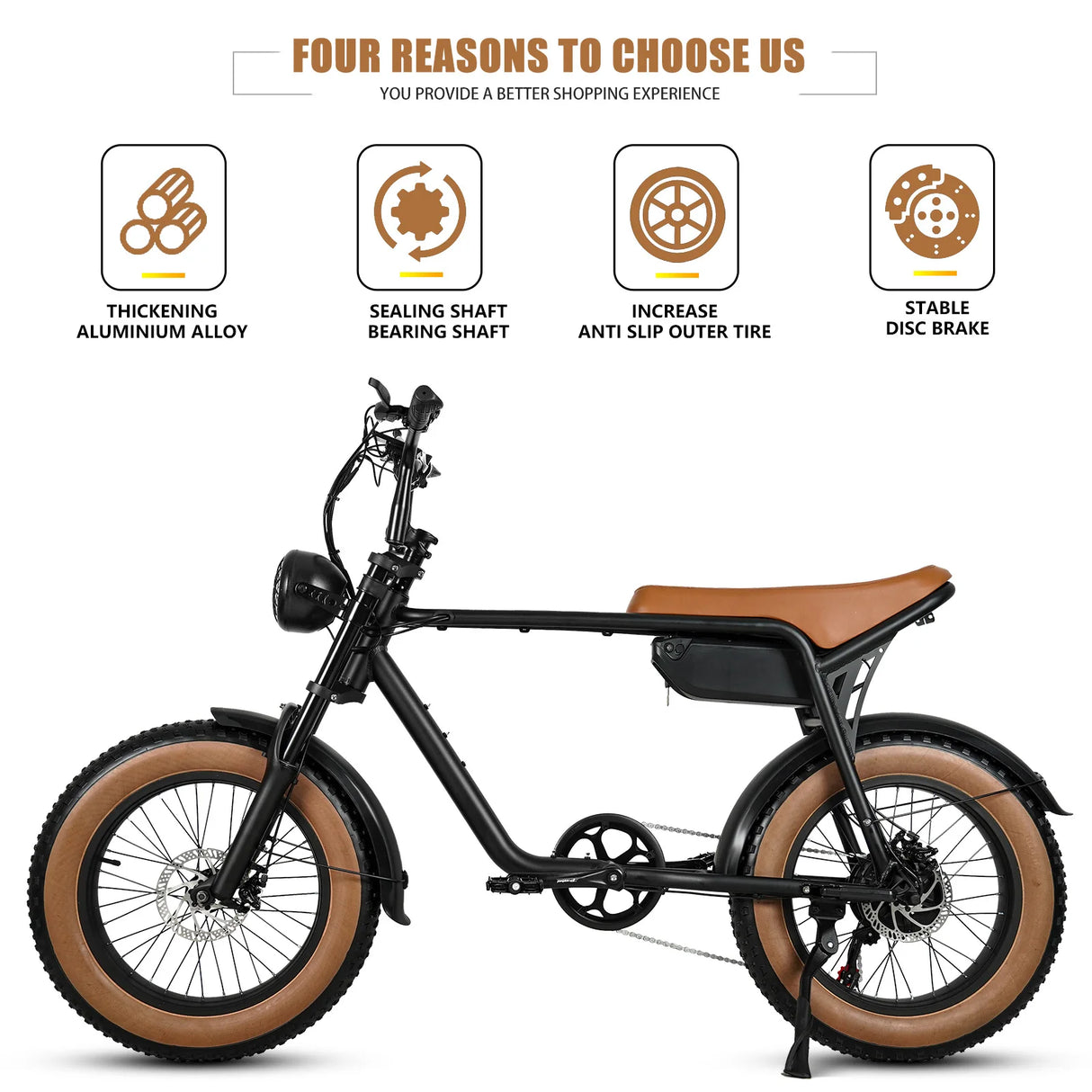 CMACEWHEEL K20 Adventure Electric Bicycle 17Ah Battery Capacity 48v 5 Levels Speed Control Electric Bike Lithium Power Supply