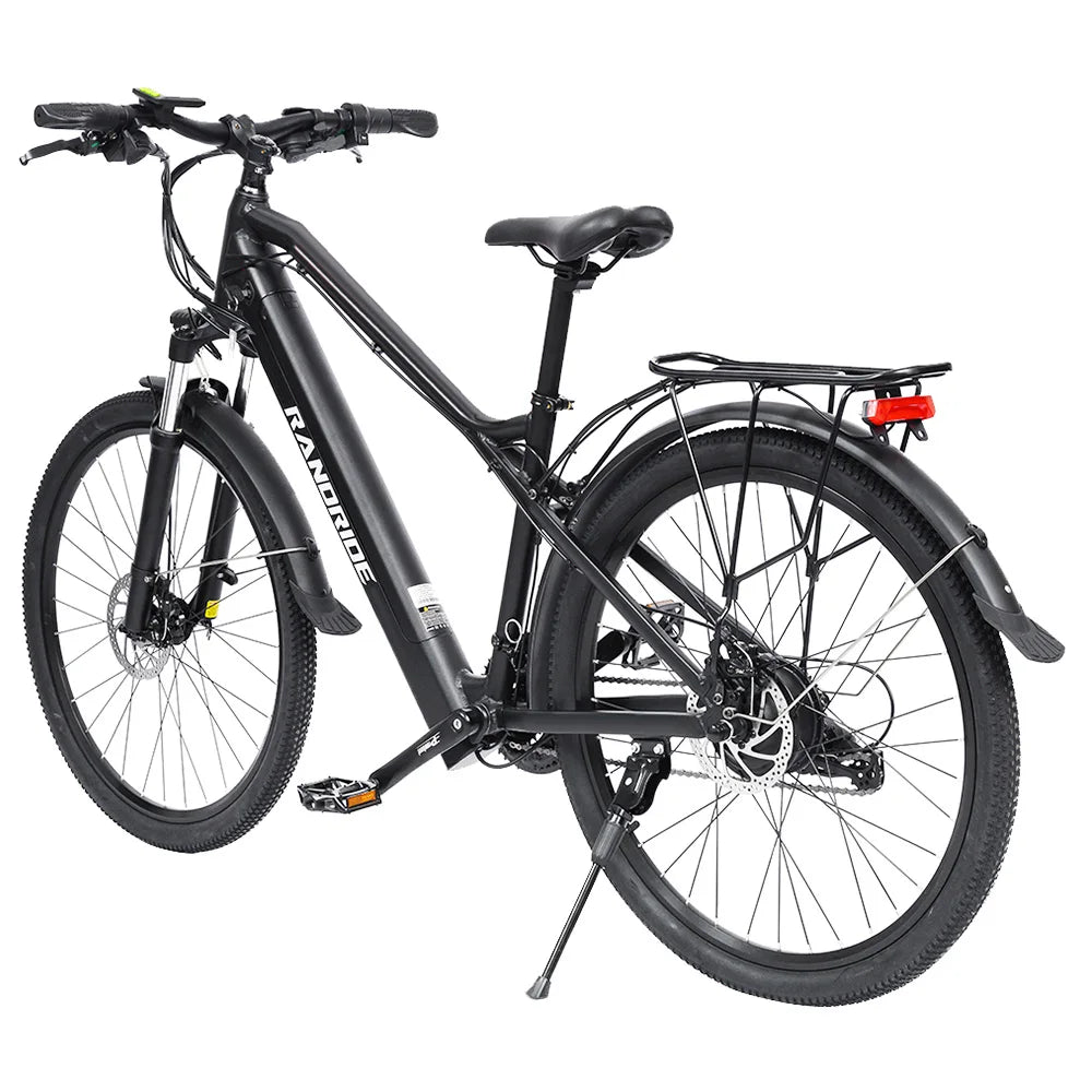 RANDRIDE Y90BL Elektrofahrrad, 500 W Motor 48 V 13,6 Ah Akku, 40 km/h Max-Geschwindigkeit, 90 km Max-Reichweite, 27,5*1,95'' Rei