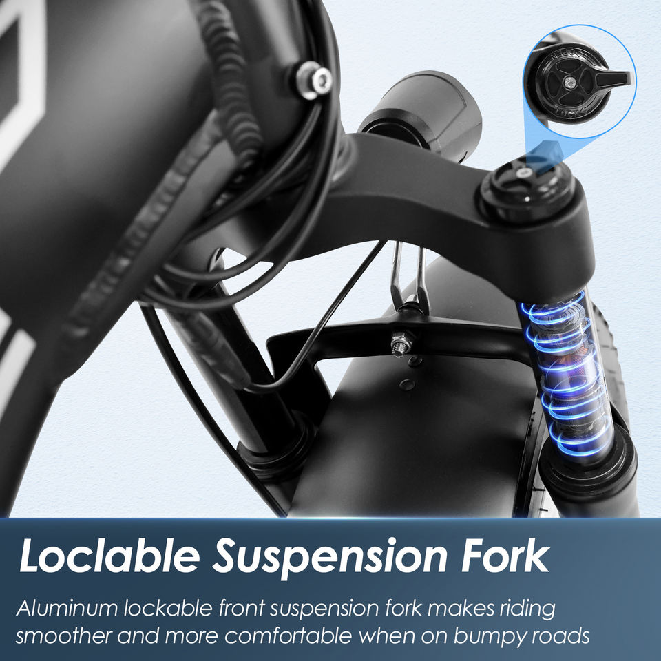 USA Warehouse Stock 48V 13AH 500W 20 Inch Fat Tire Folding Adults Electric Bike Multi-Mode Moped Cheap City Foldable Mountain