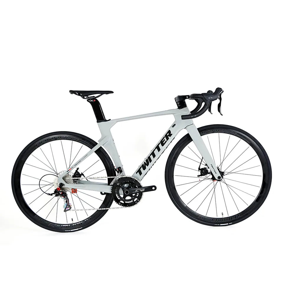 Cheap Carbon Fiber 43.5cm - 56cm Frame Racing Road Bike Bicycle with Disc Brake