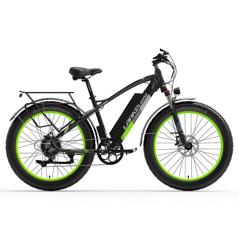 LANKELEIS XC4000 48V Electric Mountain Bike Aluminum Alloy Frame Rear Hub Motor Fat Bike 48V Lithium Electric Mountain Bike