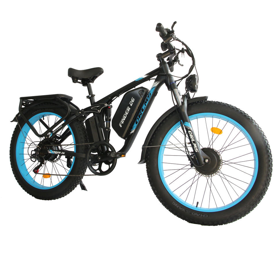 SMLRO Finder 26 V3 Electric Mountain Bike 52V25ah Dual Motor 1000W*2 Maxspeed62km/h 26*4.0 Tire 7Speed Aluminum Alloy Frame