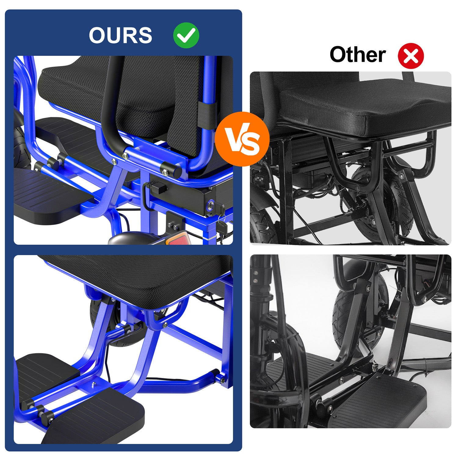 SJGOOD M2 BV FRT MB | Foldable 3-Wheel Mobility Scooter