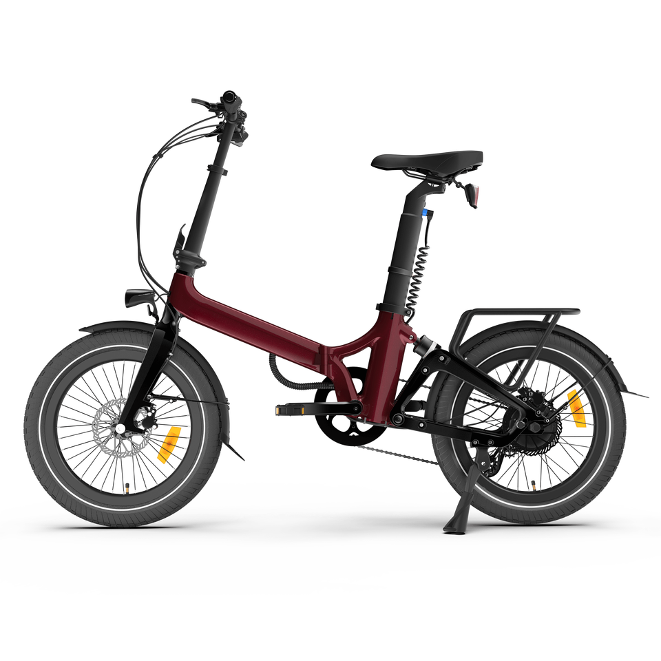Onemile Nomad E2 Electric Folding Bike 250W 36V 10ah 20*4.0inch Tyre 25km/h Speed 80km Range Hydraulic Disc Brake