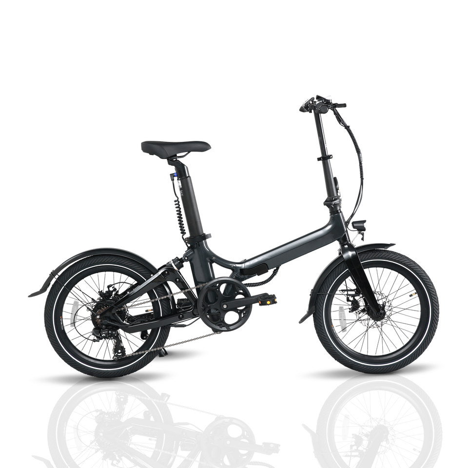 Onemile Nomad E2 Electric Folding Bike 250W 36V 10ah 20*4.0inch Tyre 25km/h Speed 80km Range Hydraulic Disc Brake