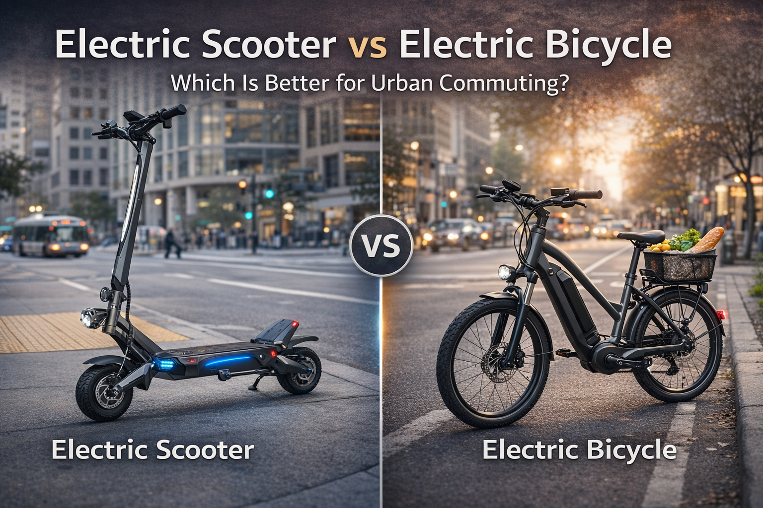 Electric Scooter vs Electric Bicycle: Which Is Better for Urban Commuting?