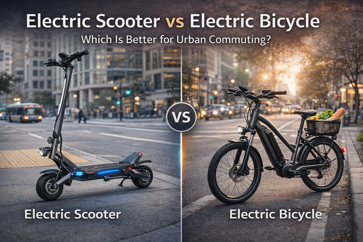 Electric Scooter vs Electric Bicycle: Which Is Better for Urban Commuting?