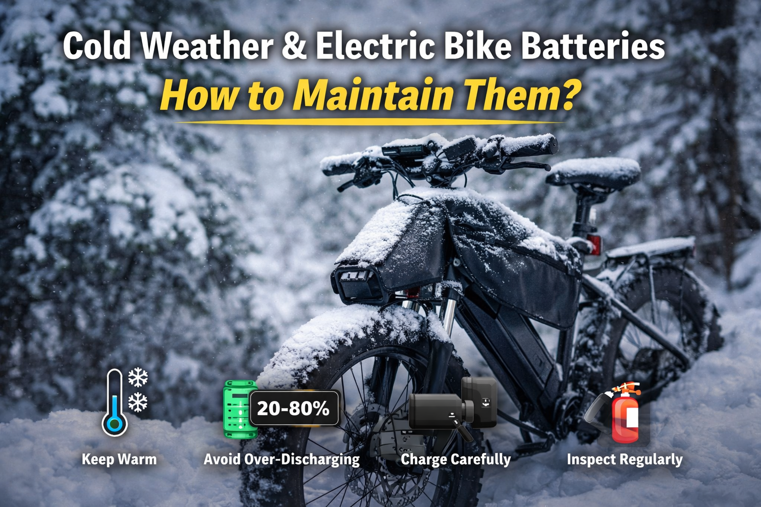 How Cold Weather Affects Electric Bike Batteries and How to Maintain Them for Winter Riding