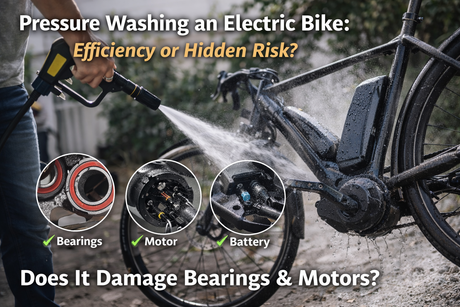 Riders Using Pressure Washers on Electric Bikes Spark Debate – Does It Damage Bearings and Motors?