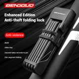 Folding Bike Lock 77cm - High Security Made of Alloy Steel, with Mounting Bracket