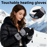 Smart USB Heated Gloves L, Waterproof, 5-Finger Heating for Ski & Motorcycle