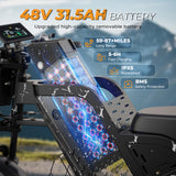 X-PLORER BEAST Dropshipping & Wholesale - 20" Fat-Tire Men's Electric Bike with 48V 31.5A Battery, Up to 160 KM Range, 1000W 95Nm Motor, Full Suspension