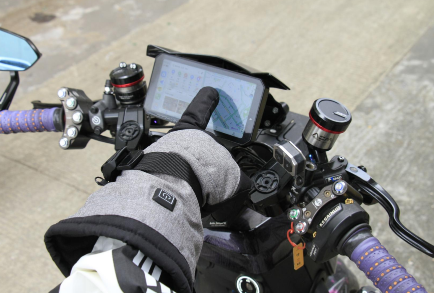 Smart USB Heated Gloves L, Waterproof, 5-Finger Heating for Ski & Motorcycle