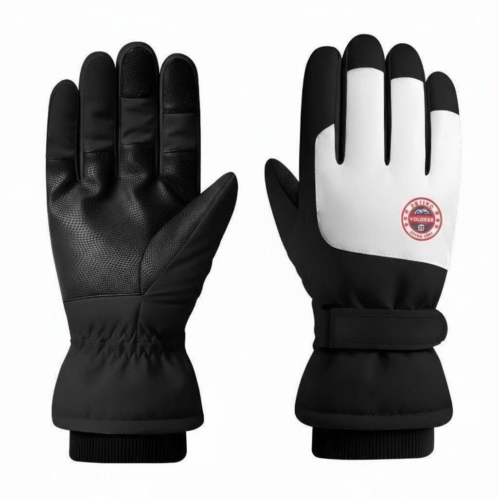 Waterproof, Windproof & Slip-Resistant Winter Gloves L, Touchscreen Compatible