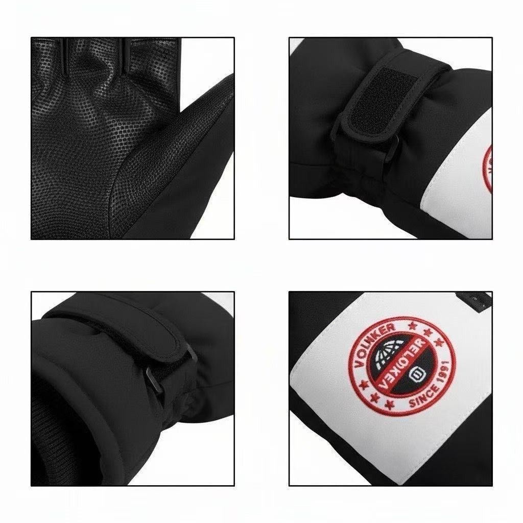 Waterproof, Windproof & Slip-Resistant Winter Gloves L, Touchscreen Compatible