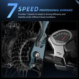 S800 Electric Bike Wholesale & Retail, 250W Brushless Motor, 36V 13Ah Removable Battery, 75km Range, Shimano 7-Speed, Dual Suspension, LCD Display Urban