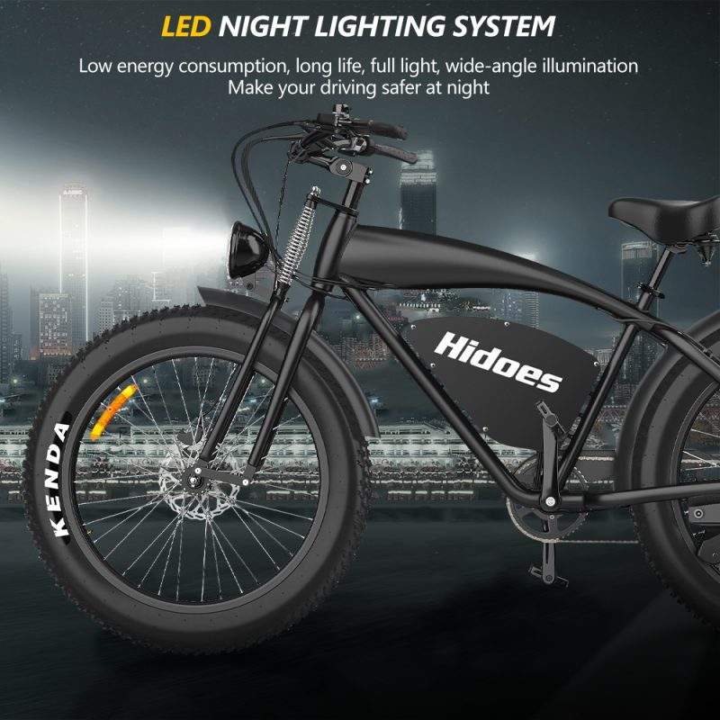 Hidoes B3 750W Electric Mountain Bike 26 Inch Fat Wheel 48V 18.2Ah Battery 750W Motor Electric Bicycle