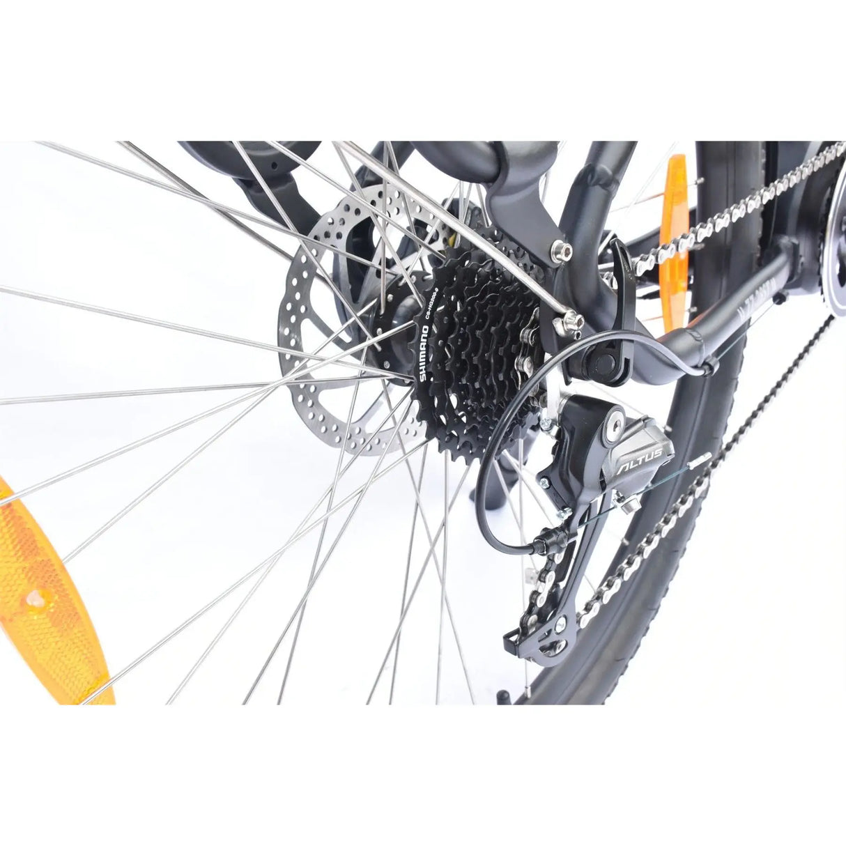 Electric City-E-Bike Mittelantrieb 250W 36V 20Ah Akku Shimano 9 Speed