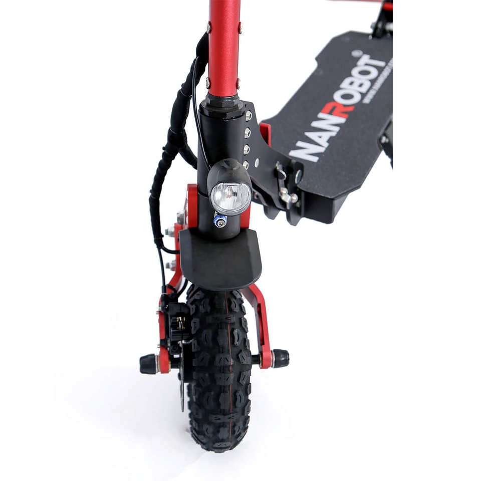 For NANROBOT D4+3.0 Electrical Scooter 10 Inch Tire 1000W Motor Power 50km/h Max Speed 60km Range per Charge 150kg Max Load