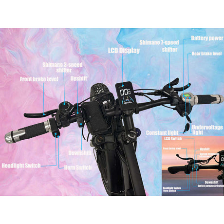 (USA Stock & Ship from China) SMLRO XDC600 Plus Dual Motors Electric Bike  Hydralic Disc Brake All Black