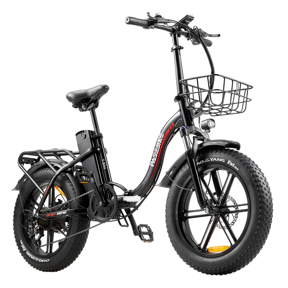 P20 Pro Folding Electric Bicycle 14-Inch Tire Steel Frame 250W-400W Motor Power 15ah Integrated Lithium Battery 7 Speed 48v