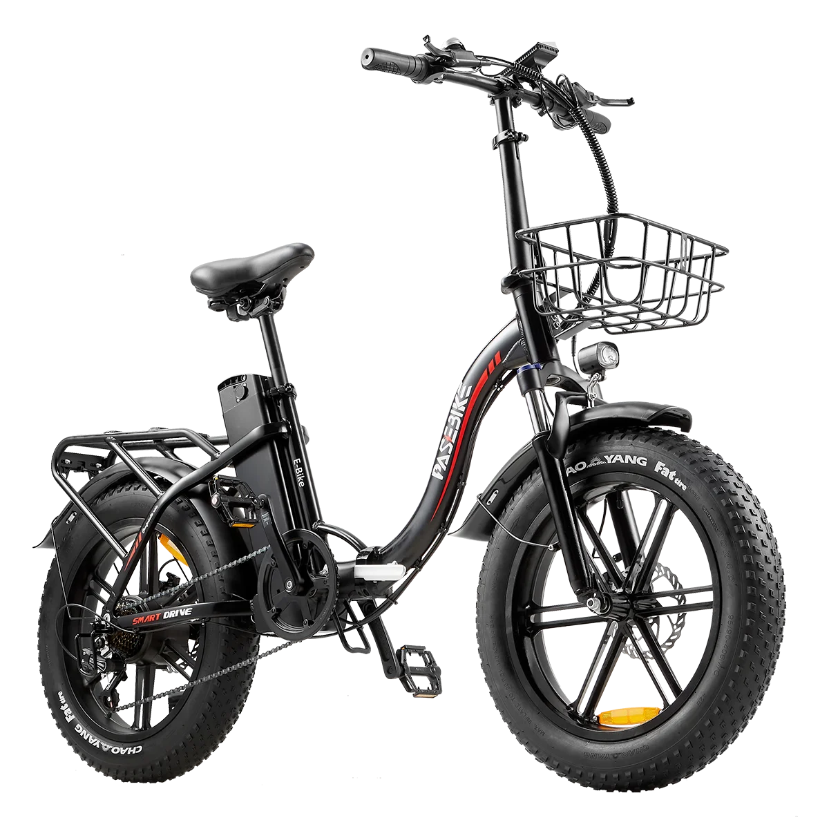 P20 Pro Folding Electric Bicycle 14-Inch Tire Steel Frame 250W-400W Motor Power 15ah Integrated Lithium Battery 7 Speed 48v