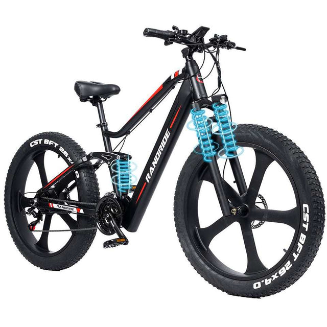 RANDRIDE YX90M 26 Inches Full Suspension Electric Mountain Bike Frame