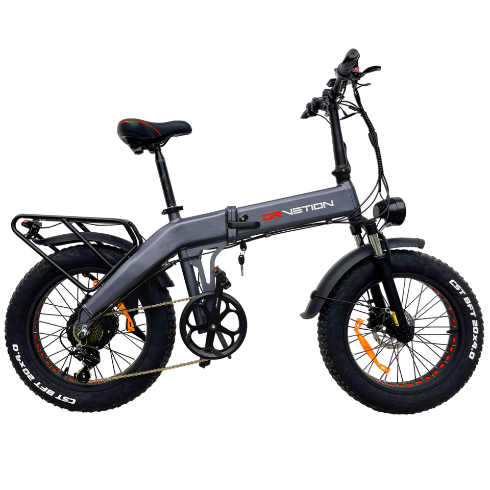 DrveTion BT20 All Terrain 20 Inch 4.0 Fat Tire Electric Road Bike 48V 10AH 750W Aluminum Frame up to 45km/h 60km Range Per Power