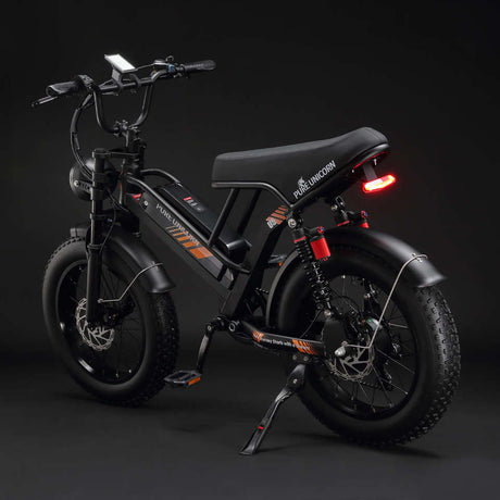 PURE UNICORN U5 Electric Dirt Bike 1000W Sportbike with Lithium Battery Fat Tire Moped Electric Motorcycles