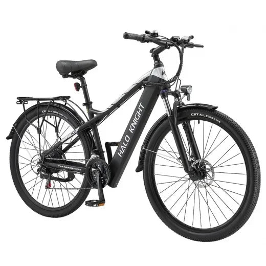 Halo Knight H02 Electric Bike, 750W Brushless Motor, 48V 16Ah Battery, 29*2.1-inch Tires - Black
