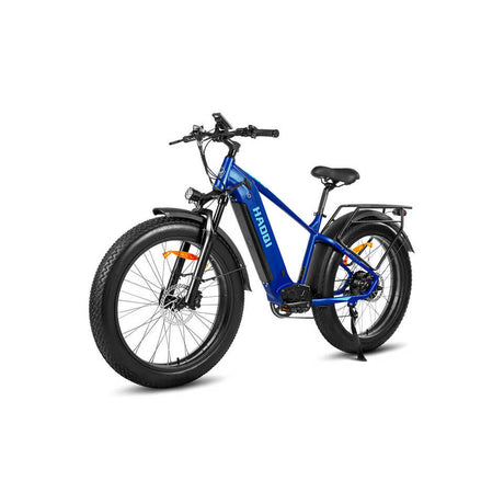 HAOQl All-Terrain 2.0 Electric Cycle Eagle Step over E-Bike with 250W Rear Hub Motor 60km Range Aluminum Carbon Frame Kenda Tire