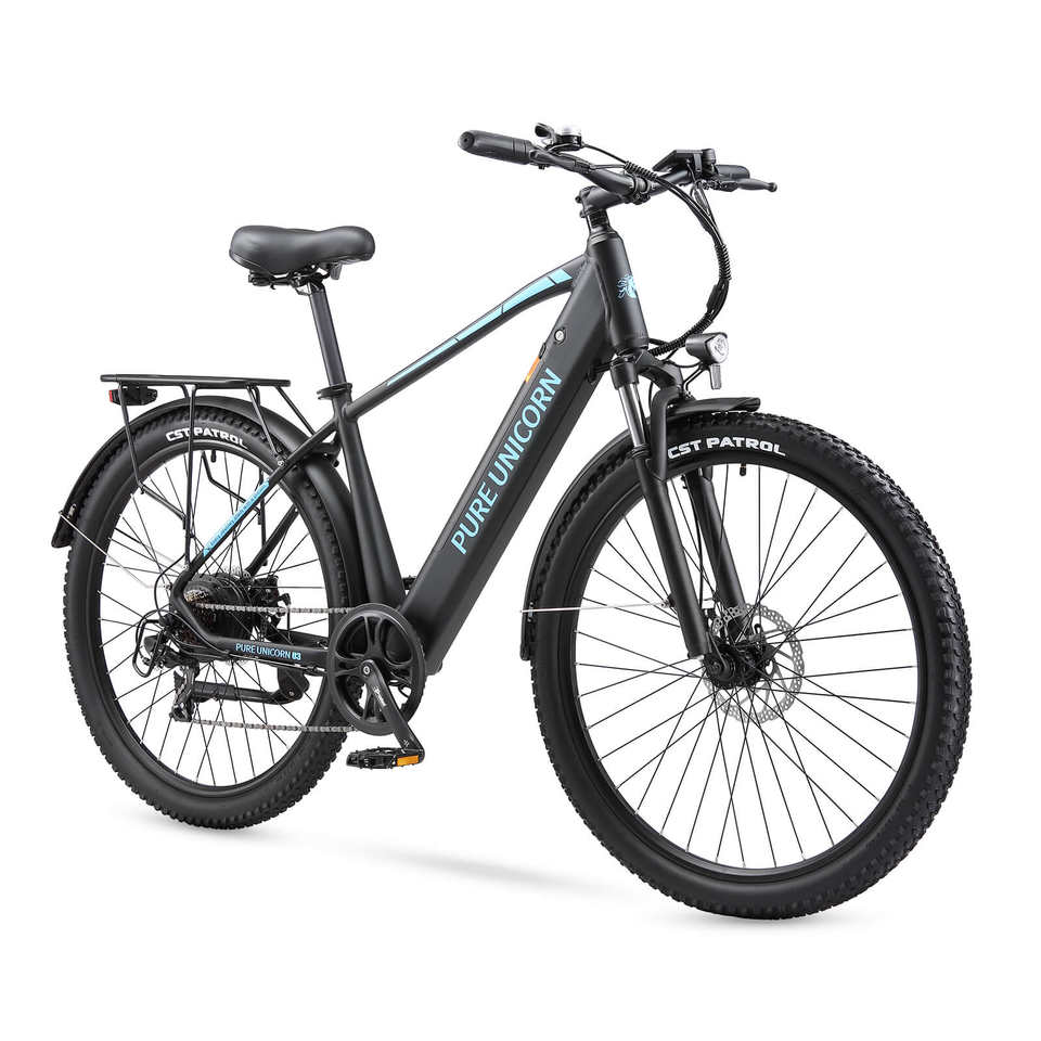 PURE UNICORN U3 All-Terrain E-Bike with 750W Rear Hub Motor 48V 60km Range Integrated Battery Aluminum Frame