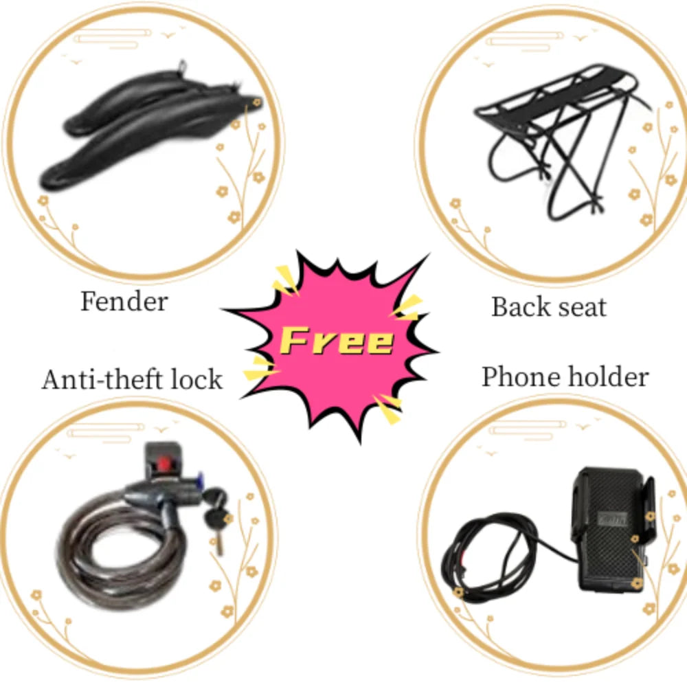 (USA Stock & Ship from China) SMLRO XDC600 Plus Dual Motors Electric Bike  Hydralic Disc Brake All Black