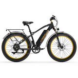 LANKELEIS XC4000 Electric Mountain Bike Fat Bike with 48V Lithium Battery Aluminum Alloy Frame Rear Hub Motor