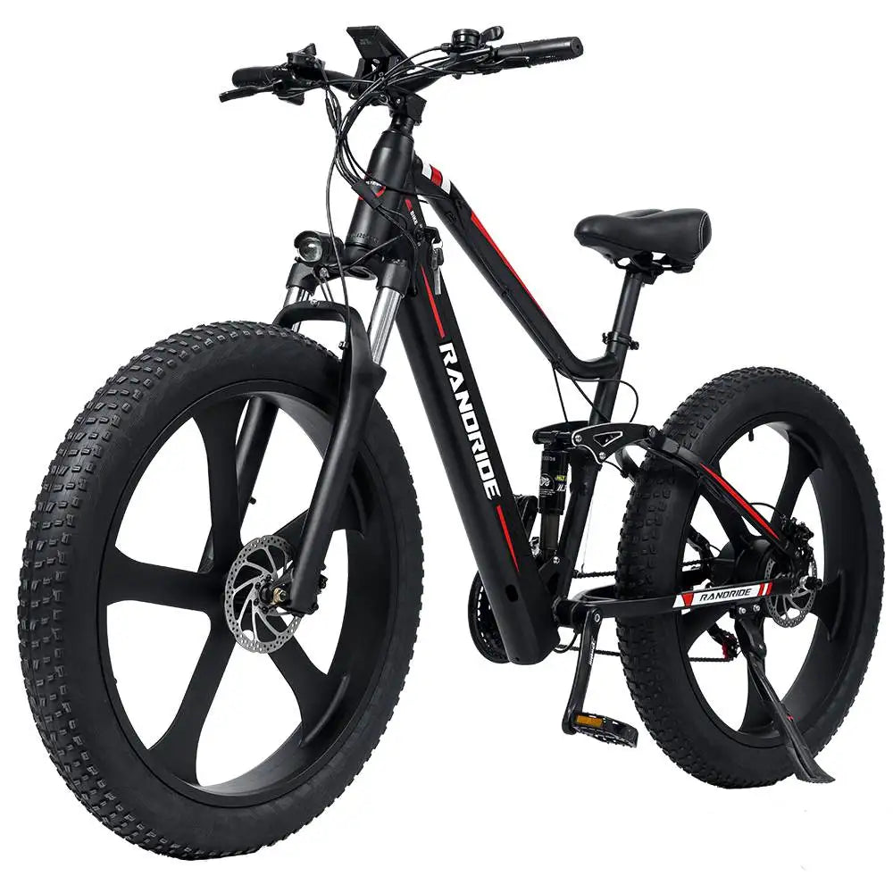RANDRIDE YX90M Electric Mountain Bike 26 Inches Full Suspension Frame