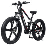 RANDRIDE YX90M Electric Mountain Bike 26 Inches Full Suspension Frame