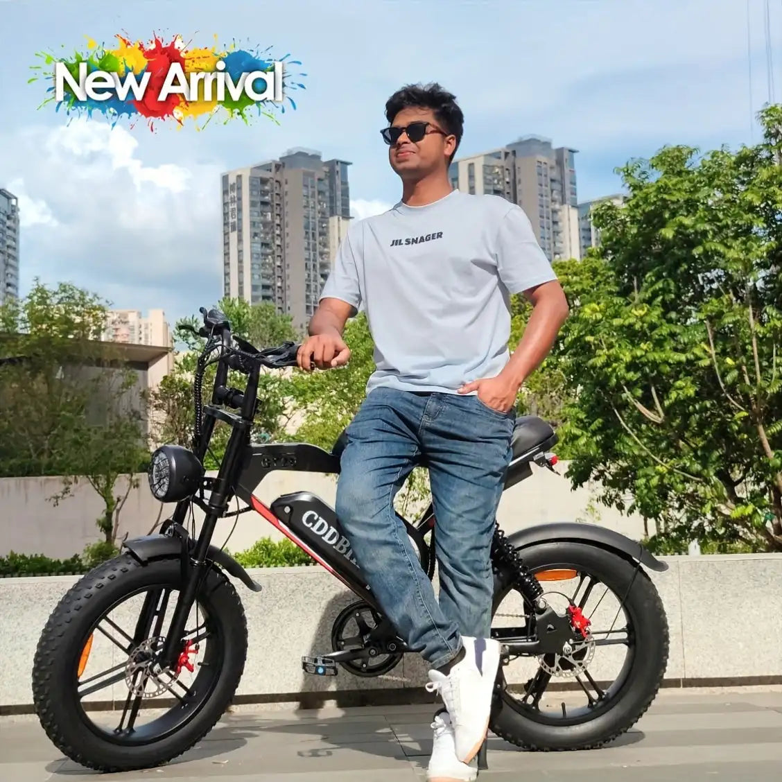 GT20 Electric Bike with 1000W Power 50KM/H Speed 60KM Range 60V Voltage 20 Fat Tires for Thrilling & Lightweight Rides