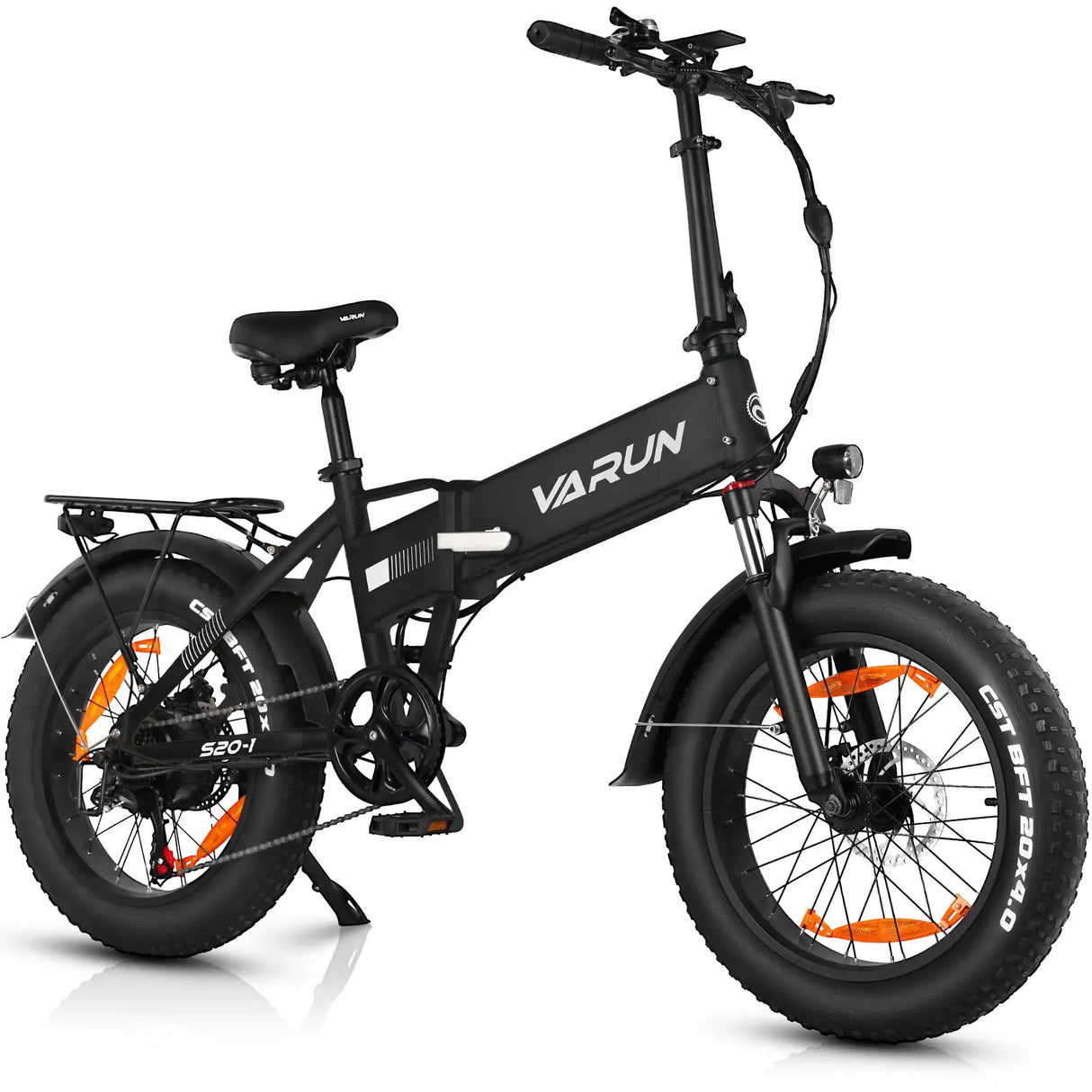 VARUN S20-1 Aluminum eBike 7-Speed Folding with Integrated Lithium Battery Brushless Rear Hub Motor 25km/h Max Speed