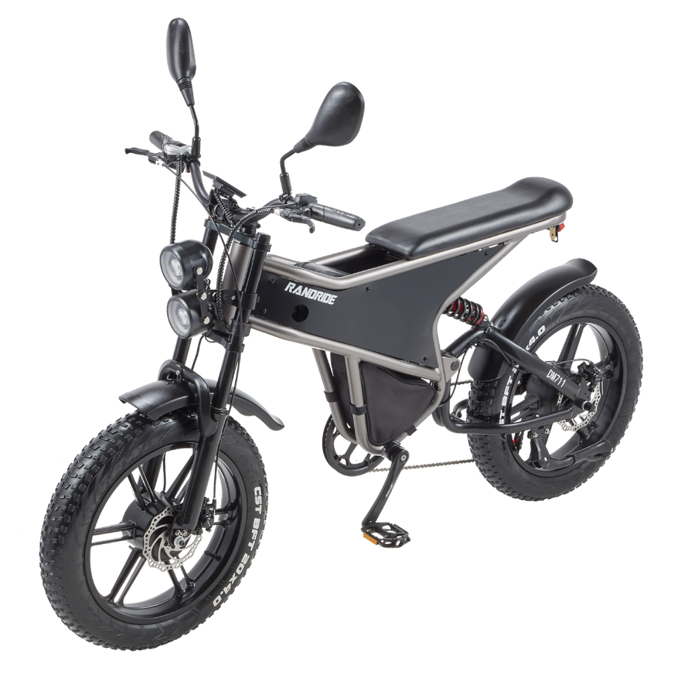 RANDRIDE DM711 Electric Motorcycle Dual Motor Drive 1000W*2 Peak Power for City Commuting