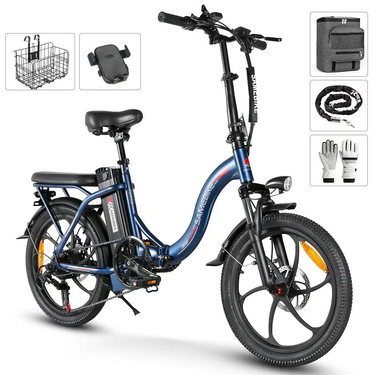 CY20 MJ Portable Electric Bike 20-Inch Folding E-Bike 250W 12Ah Multicolor Lithium Battery Aluminum Alloy Frame Digital 36V