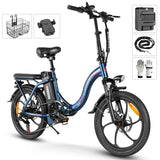 CY20 MJ Portable Electric Bike 20-Inch Folding E-Bike 250W 12Ah Multicolor Lithium Battery Aluminum Alloy Frame Digital 36V