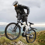 VARUN M26 Storm White Foldable Electric Mountain Bike Central 250W Bafang M620 48V/36V Options 60km Carbon for Off-Road Use